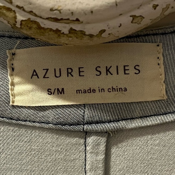 Draped Pale Blue Jacket – Azure Skies – S/M - Picture 2 of 11